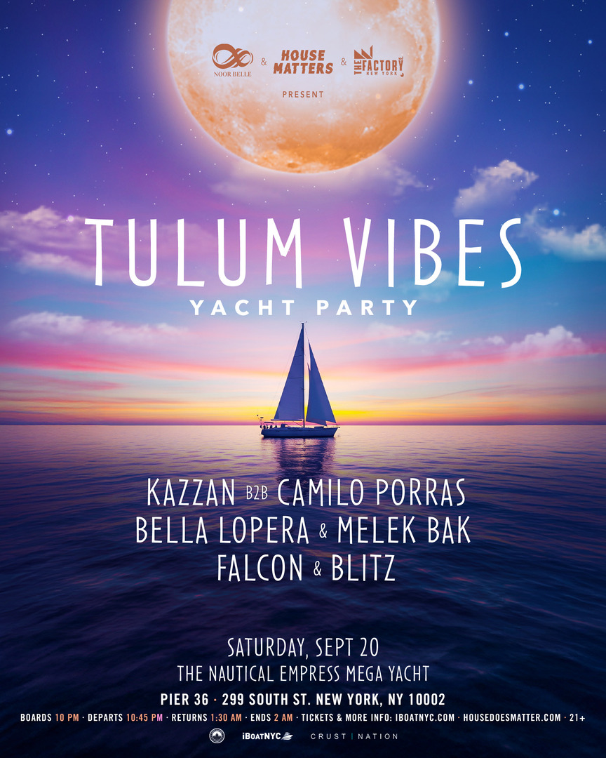 House Matters: Tulum Vibes Summer Closing Boat Party